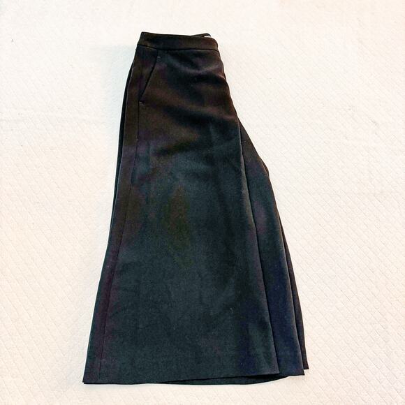 Vince Black Culotte Black Cropped Wide Leg Pants Size 0 - Picture 3 of 4